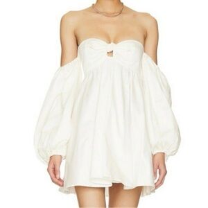 For Love & Lemons White Saint Lucia Dress